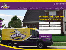 Tablet Screenshot of dryerventwizard.com